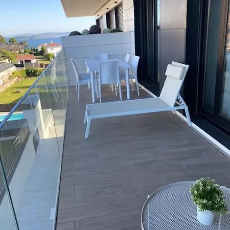 Precioso Con Terraza Y Piscina En Portonovo-sanxenxo Apartamento