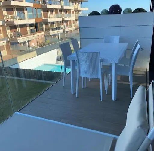 Precioso Con Terraza Y Piscina En Portonovo-sanxenxo Διαμέρισμα